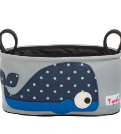 3 Sprouts Kurve|Klapvogne|Barnevognstaske - 32x15x13 cm - Hval