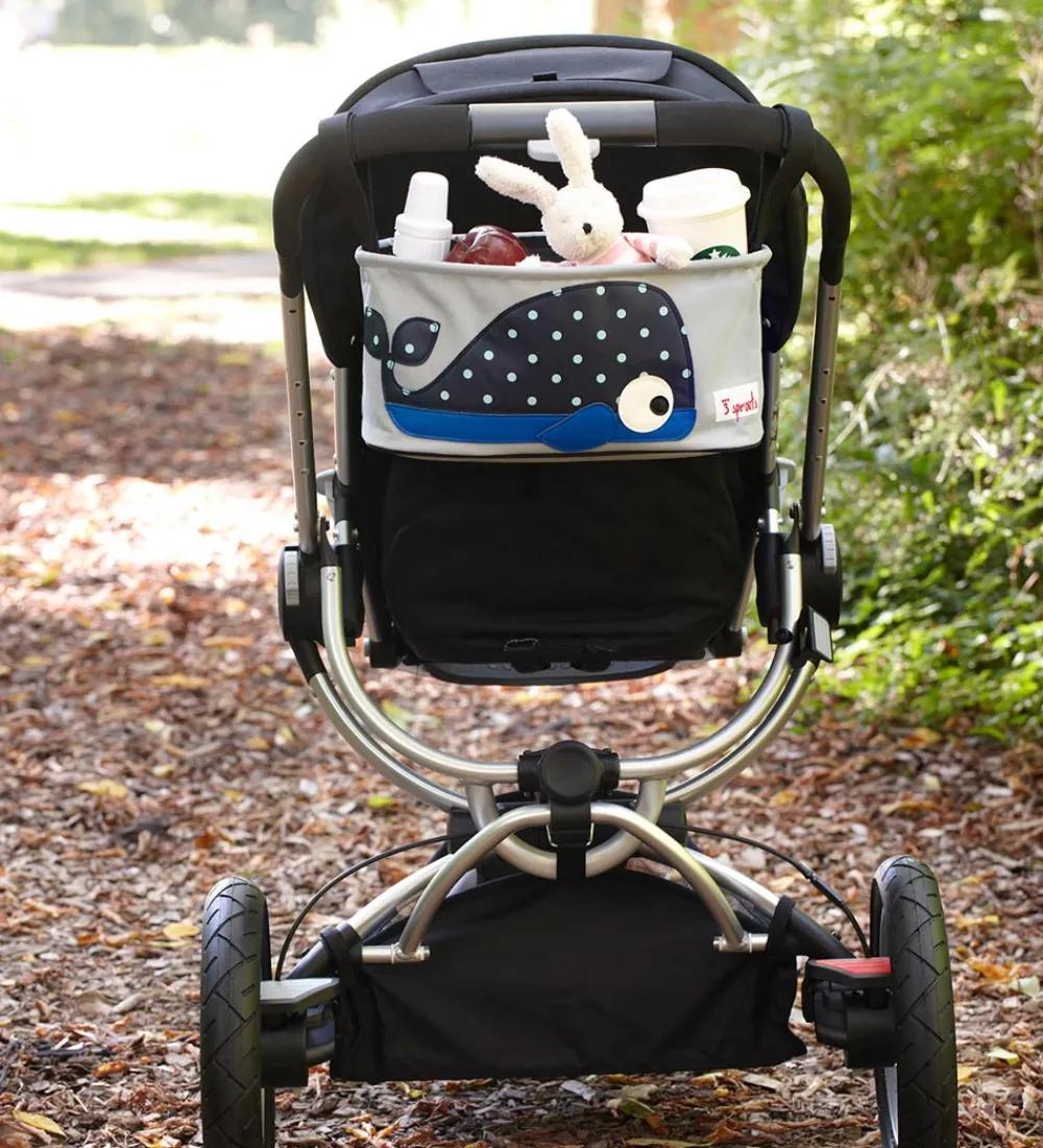 3 Sprouts Kurve|Klapvogne|Barnevognstaske - 32x15x13 cm - Hval