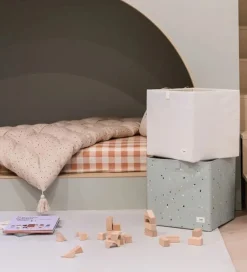 3 Sprouts Bokse Og Kasser|Opbevaringskasse - 33x33x33 cm - Terrazzo/Grøn