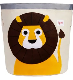 3 Sprouts Kurve|Opbevaringskurv - 44,5x43 cm - Løve