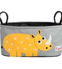 3 Sprouts Kurve|Klapvogne|Barnevognstaske - 32x15x13 cm - Næsehorn