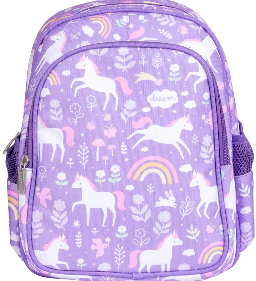 Børn A Little Lovely Company Børnehavetasker|Børnehavetaske m. Termolomme - Unicorn D