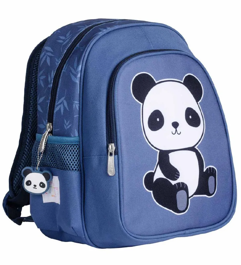 Børn A Little Lovely Company Børnehavetasker>Børnehavetaske m. Termolomme - Panda - B