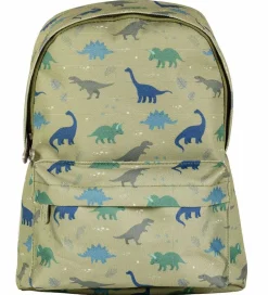 Børn A Little Lovely Company Børnehavetasker>Børnehavetaske - Dinosaur - Grøn