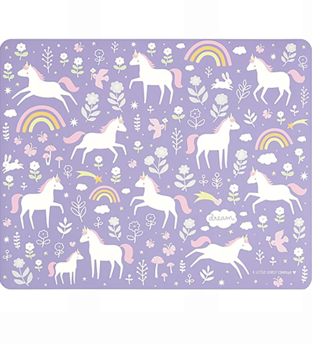 A Little Lovely Company Dækkeservietter|Dækkeserviet - Vinyl - Unicorn Dreams