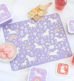 A Little Lovely Company Dækkeservietter|Dækkeserviet - Vinyl - Unicorn Dreams