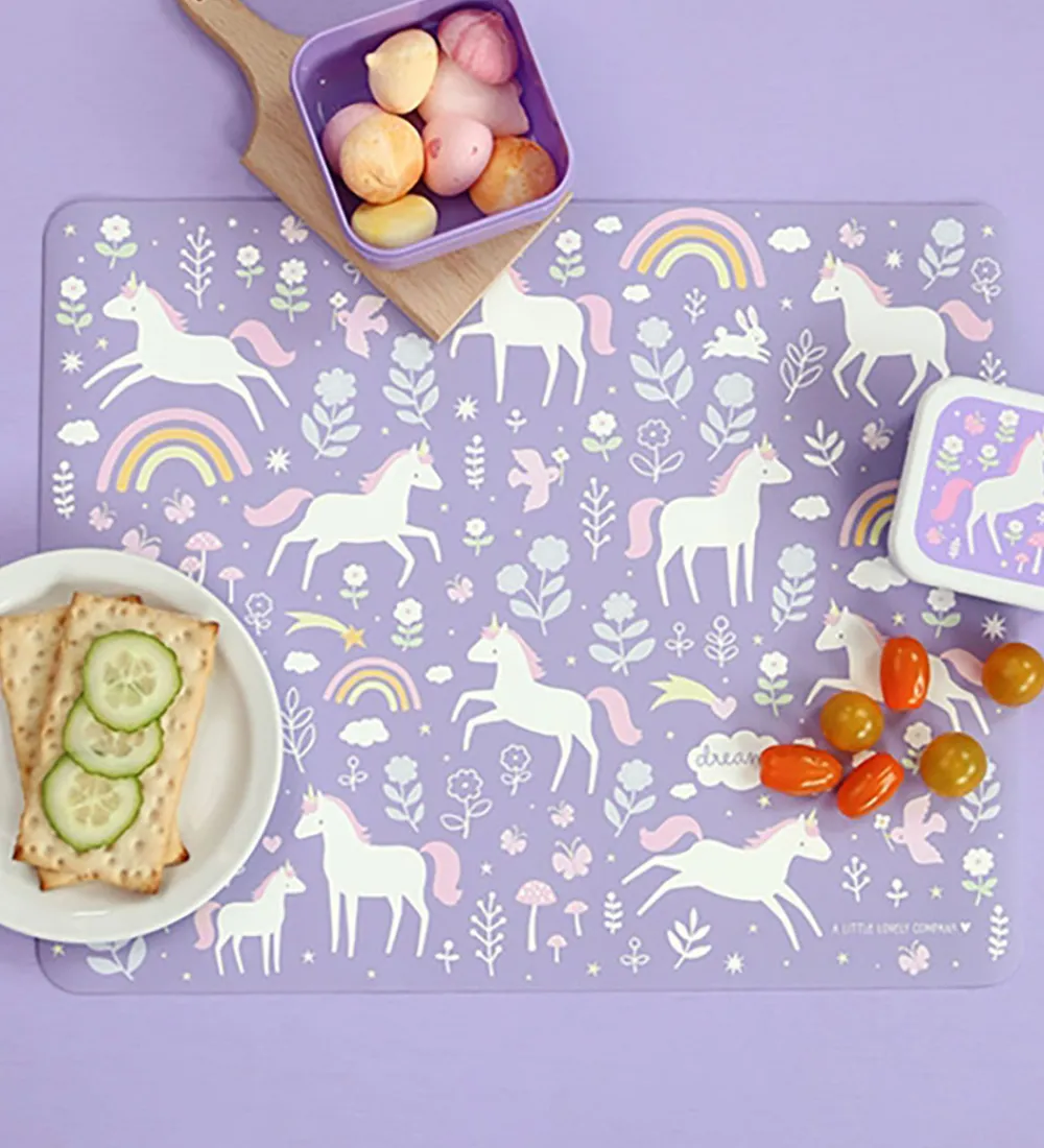 A Little Lovely Company Dækkeservietter|Dækkeserviet - Vinyl - Unicorn Dreams