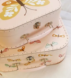 A Little Lovely Company Legekufferter></noscript>Kuffertsæt - 2 stk. - 29x20/25,5x18 cm -