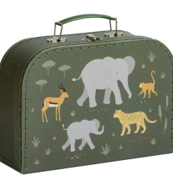 A Little Lovely Company Legekufferter|Kuffertsæt - 2 stk. - 29x20/25,5x18 cm -