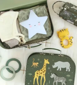 A Little Lovely Company Legekufferter|Kuffertsæt - 2 stk. - 29x20/25,5x18 cm -