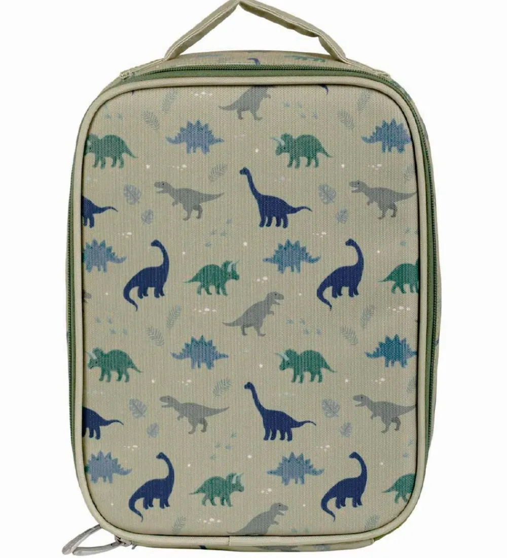 A Little Lovely Company Køletasker|Køletaske - Grøn m. Dinosaur