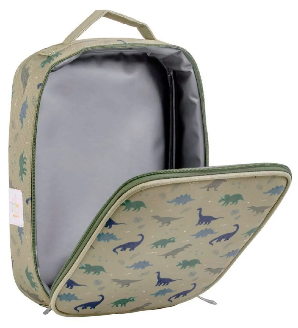 A Little Lovely Company Køletasker|Køletaske - Grøn m. Dinosaur