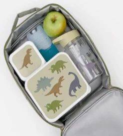 A Little Lovely Company Køletasker|Køletaske - Grøn m. Dinosaur