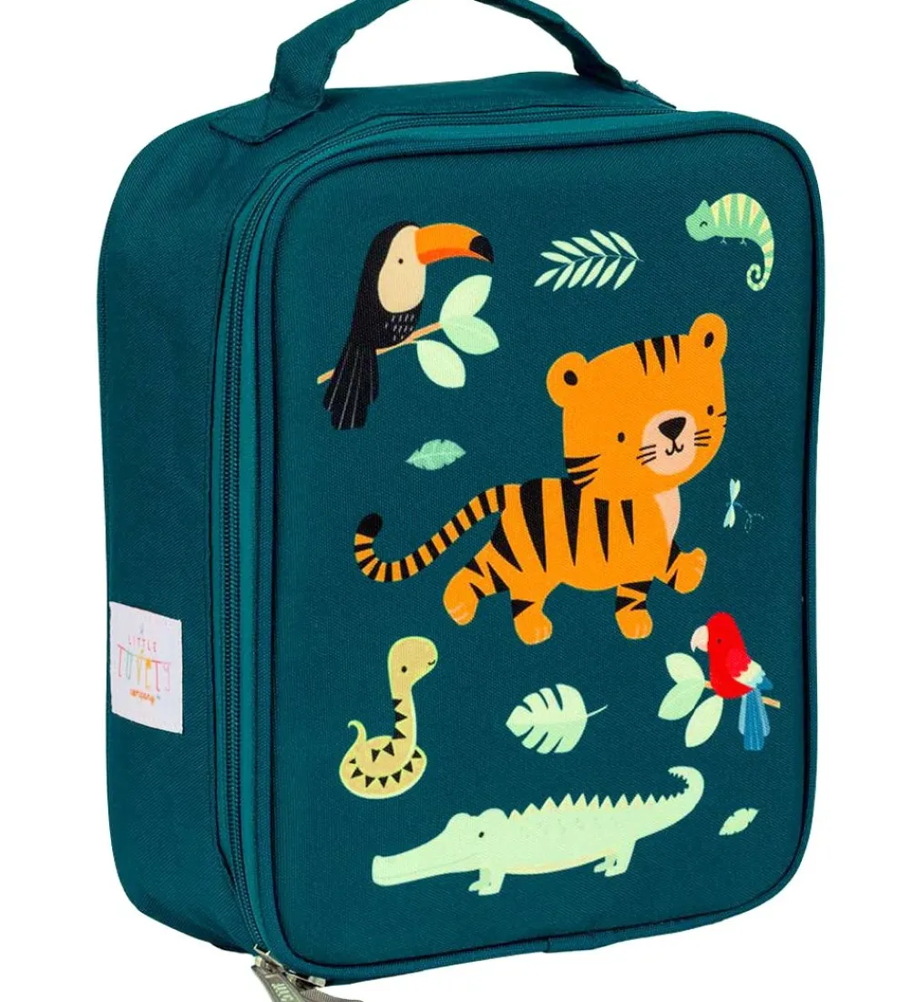 A Little Lovely Company Køletasker|Køletaske - Petroleum m. Jungle