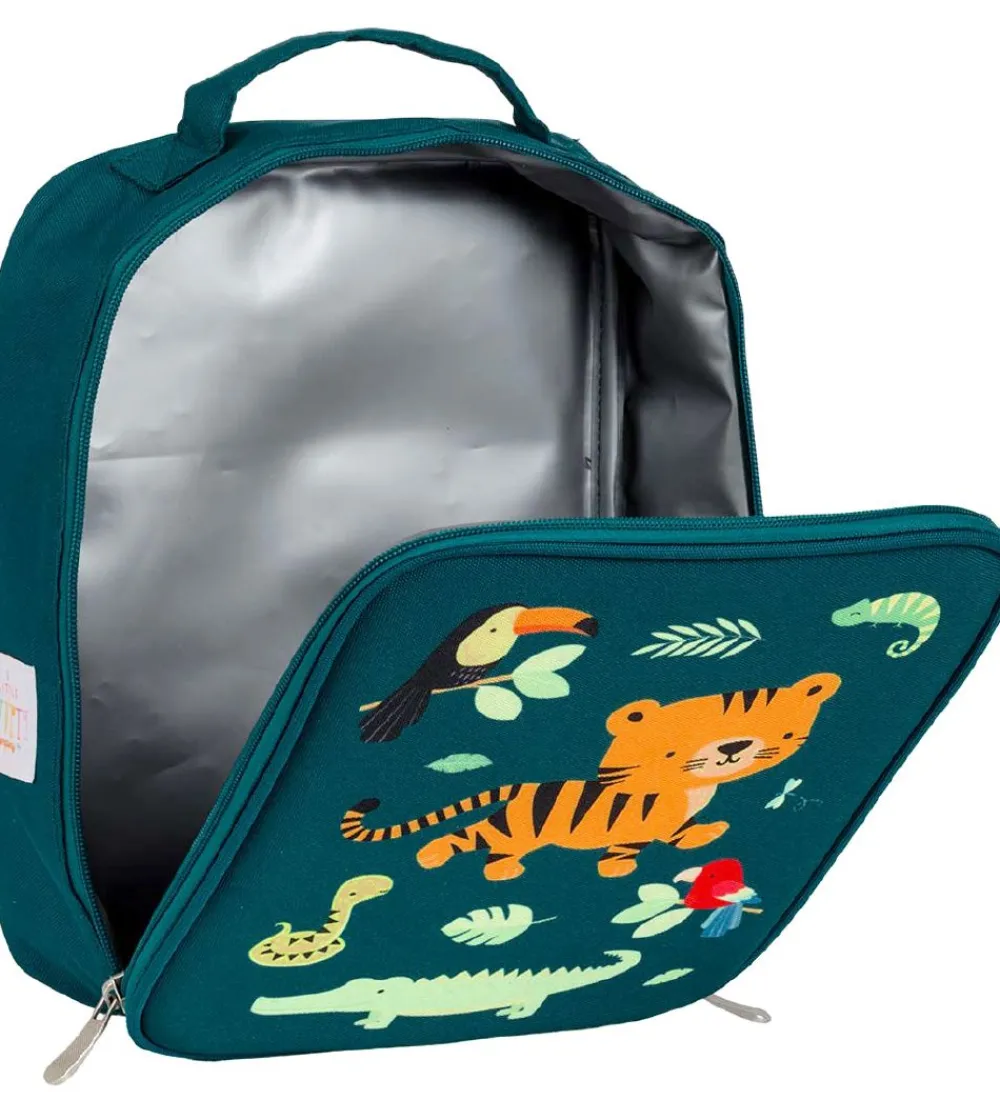 A Little Lovely Company Køletasker|Køletaske - Petroleum m. Jungle