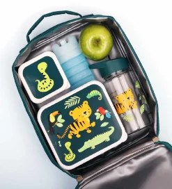 A Little Lovely Company Køletasker|Køletaske - Petroleum m. Jungle