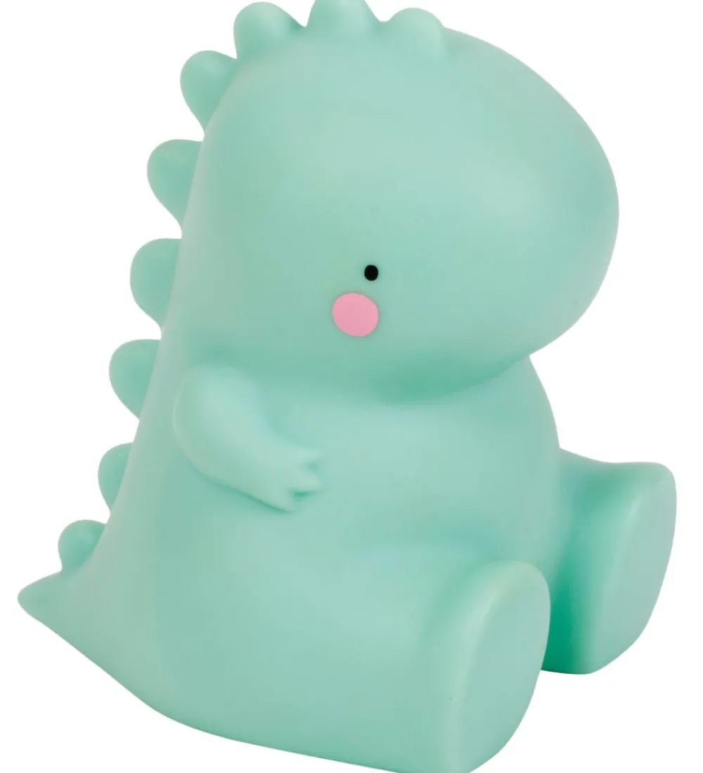 A Little Lovely Company Natlamper|Fritstående Lamper>Lampe - 12,5 cm - T-Rex - Grøn