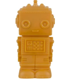 A Little Lovely Company Natlamper|Fritstående Lamper>Lampe - 14 cm - Robot - Aztec Gold