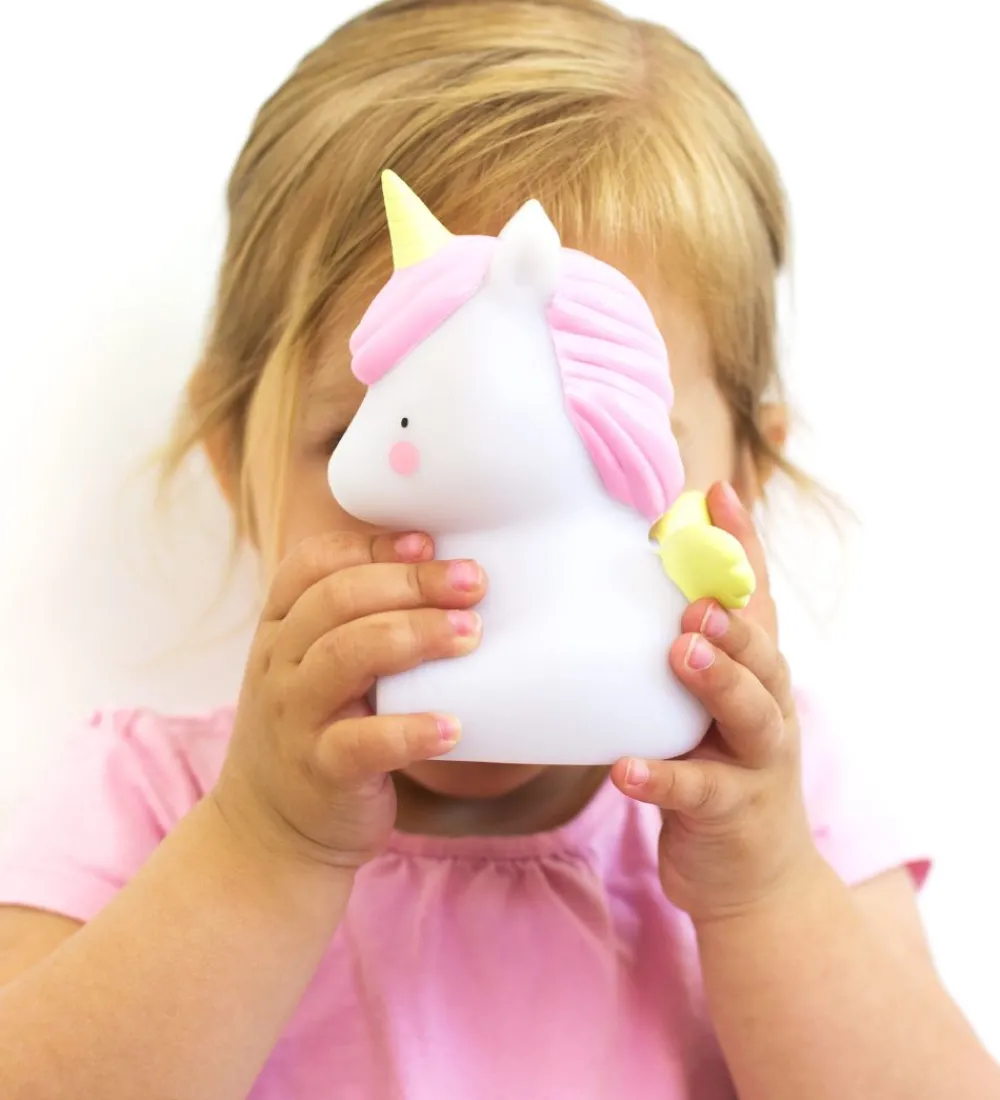 A Little Lovely Company Natlamper|Fritstående Lamper>Minilampe - 12,5 cm - Enhjørning