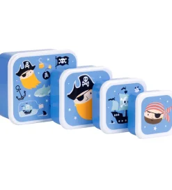 A Little Lovely Company Madkasser>Madkassesæt - 4 stk - Pirates