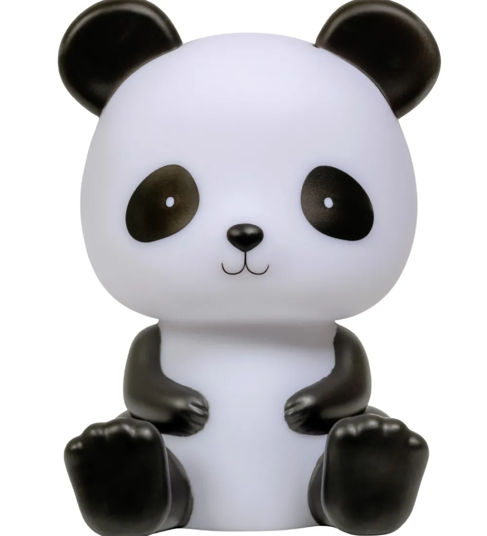 A Little Lovely Company Natlamper>Natlampe - Panda - 19 cm - Sort/Hvid