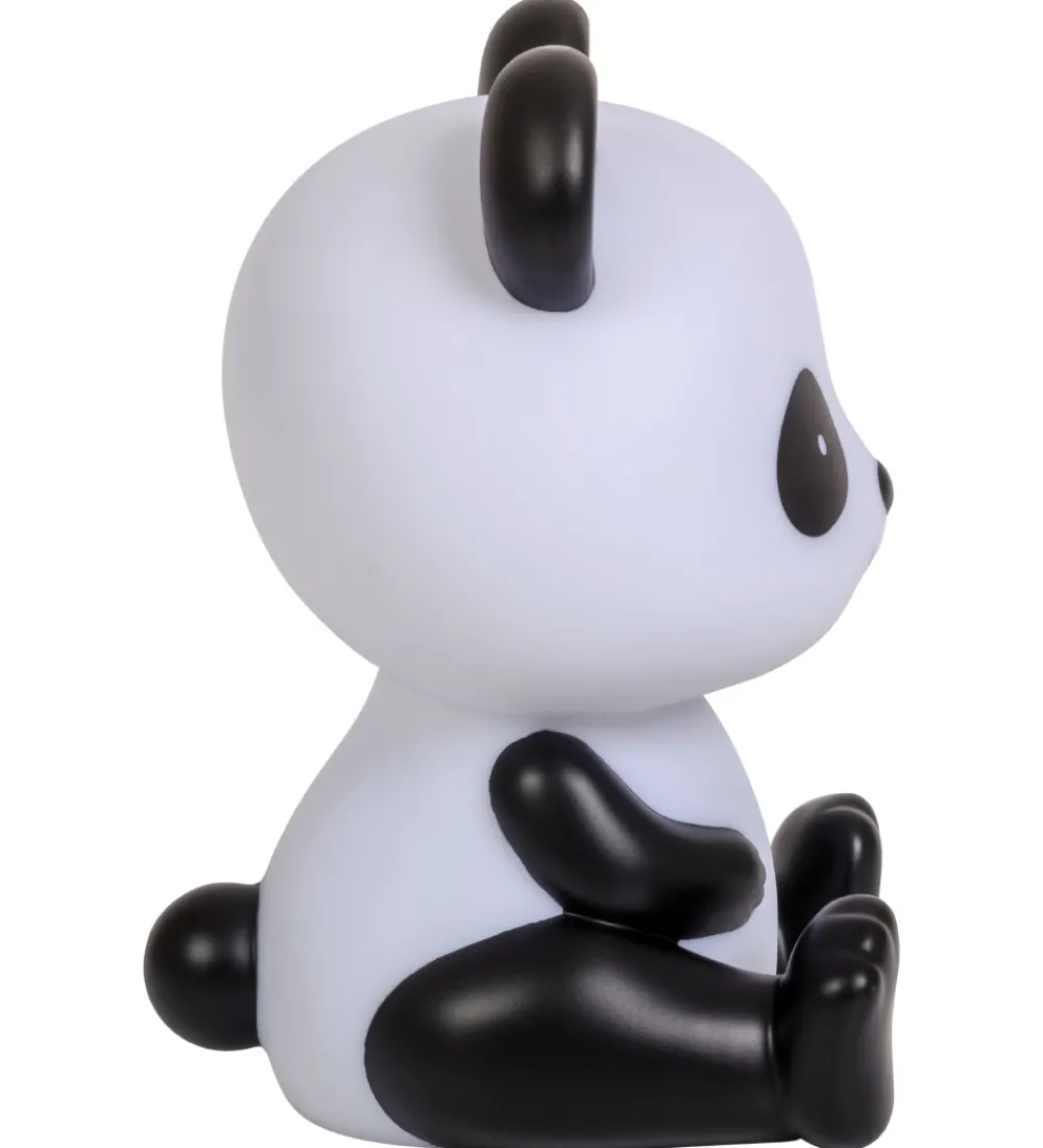 A Little Lovely Company Natlamper>Natlampe - Panda - 19 cm - Sort/Hvid