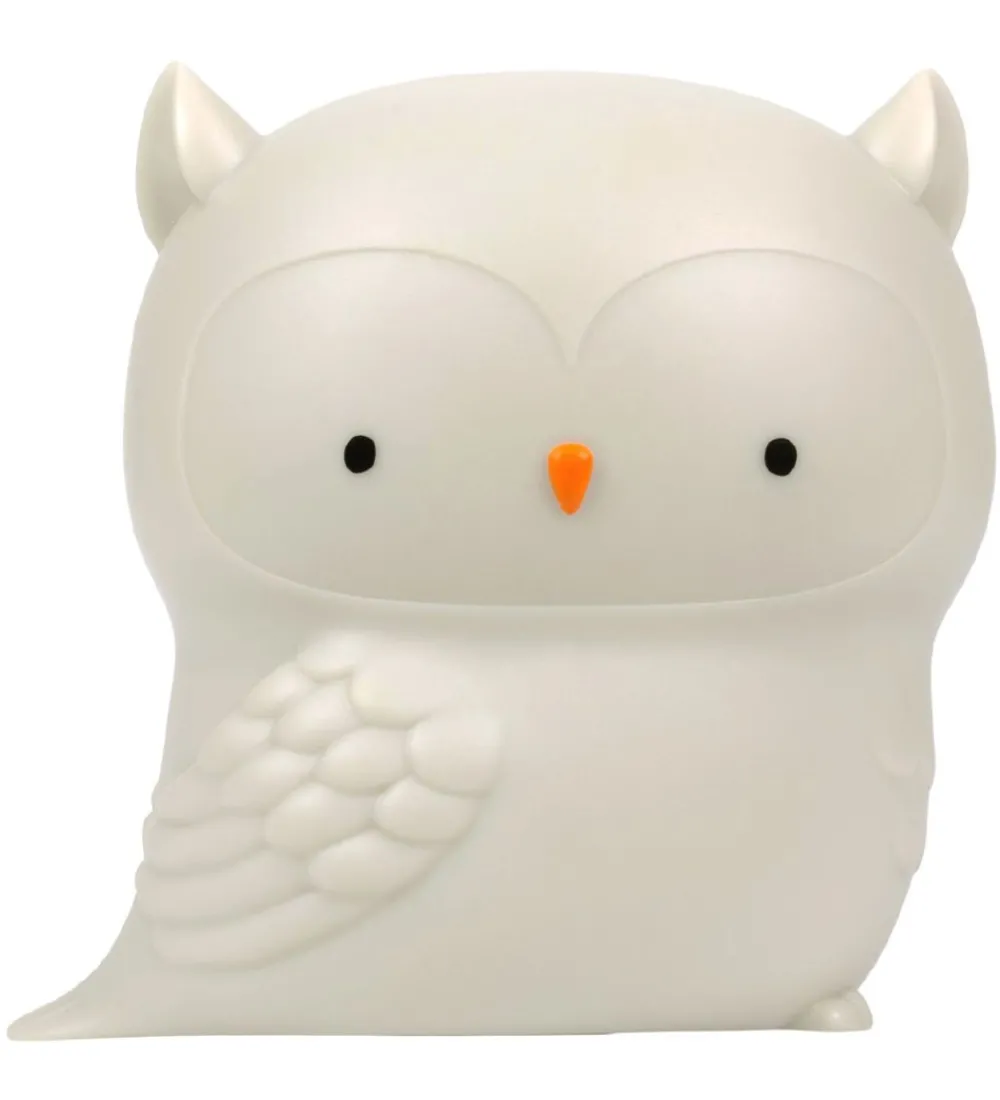 A Little Lovely Company Natlamper|Natlampe - 11,8x11,5 cm - Owl - Grå