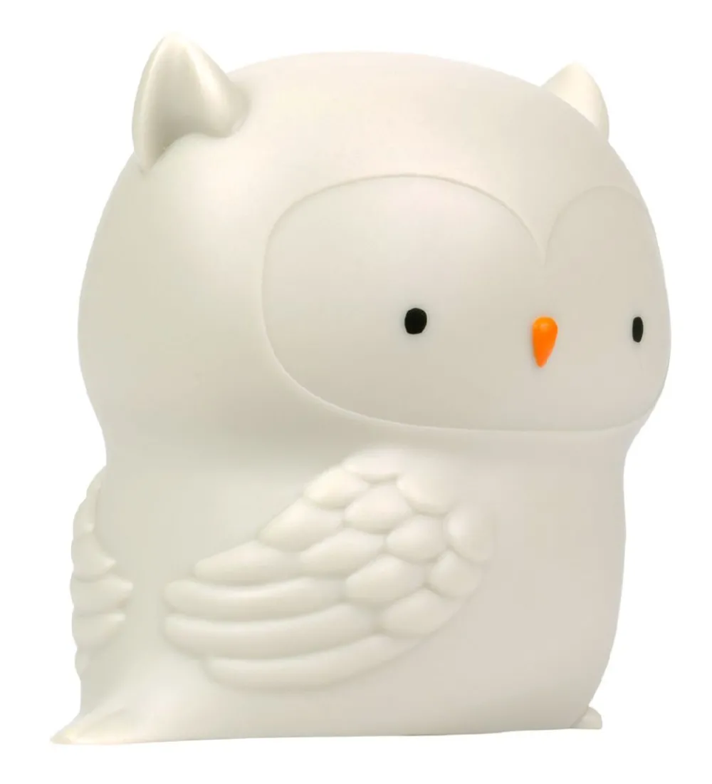 A Little Lovely Company Natlamper|Natlampe - 11,8x11,5 cm - Owl - Grå