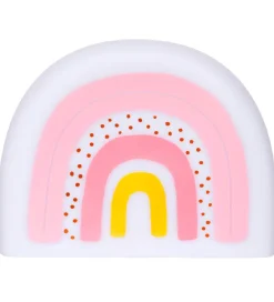 A Little Lovely Company Natlamper|Fritstående Lamper>Natlampe - 21 cm - Rainbow - Hvid/Rosa