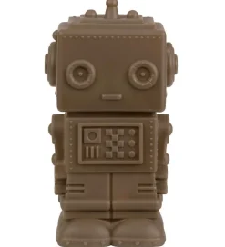 A Little Lovely Company Sparegrise|Sparegris - 16 cm - Robot - Ash Brown