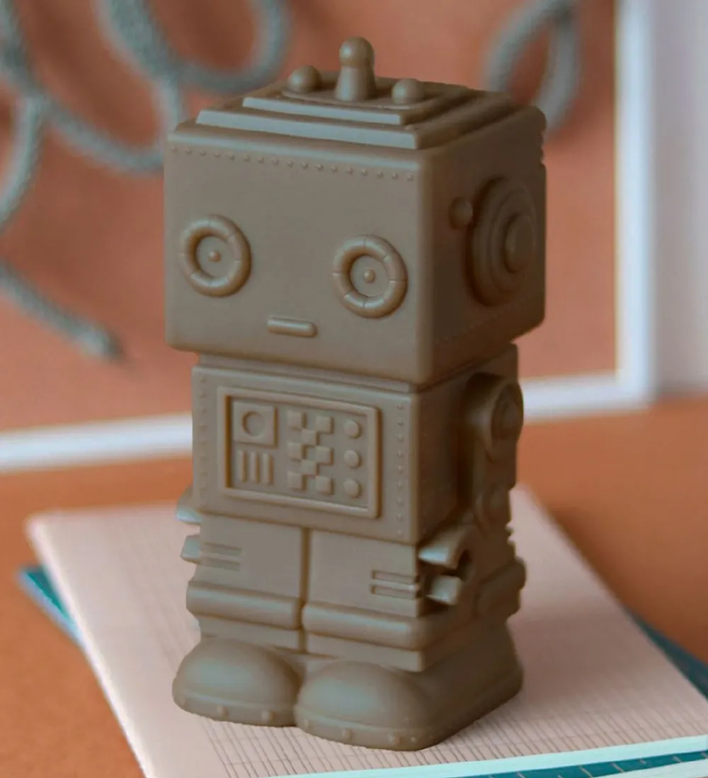 A Little Lovely Company Sparegrise|Sparegris - 16 cm - Robot - Ash Brown