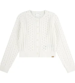 Børn Abercrombie & Fitch Striktrøjer|Cardigan - Strik - Jet Stream m. Hulmønster