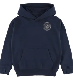 Børn Abercrombie & Fitch Hættetrøjer>Hættetrøje - Navy Blazer m. Print
