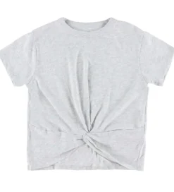 Børn Abercrombie & Fitch T-Shirts>T-shirt - 3-pak - Hviv/Sort/Gråmeleret m. Kn