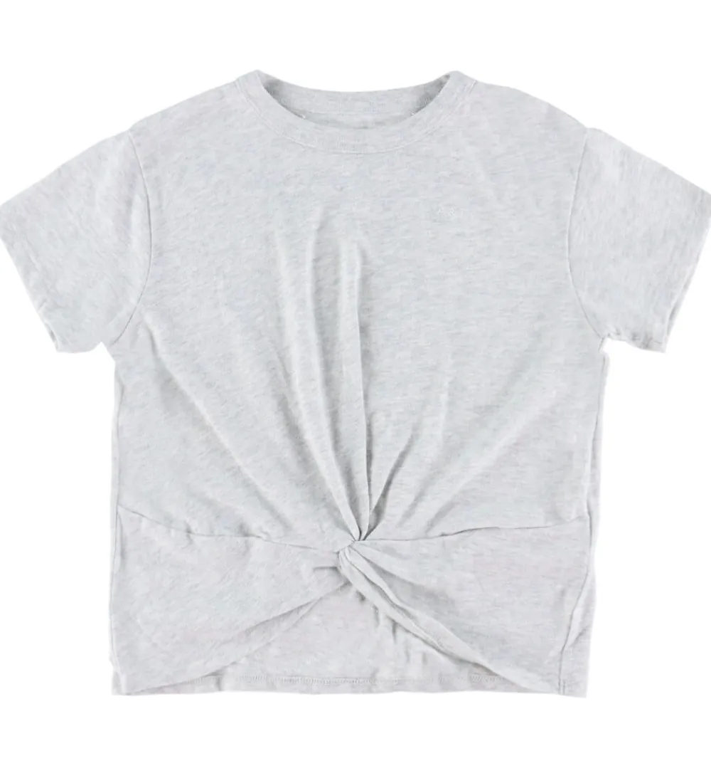 Børn Abercrombie & Fitch T-Shirts>T-shirt - 3-pak - Hviv/Sort/Gråmeleret m. Kn