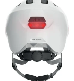 Børn Abus Børnesikkerhed|Cykelhjelme|Cykelhjelm - Smiley 3.0 Ace Led - Shiny White