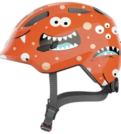 Børn Abus Børnesikkerhed|Cykelhjelme>Cykelhjelm - Smiley 3.0 - Orange Monster