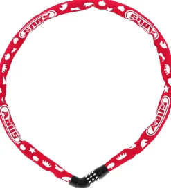 Abus Cykellåse|Cykellåse|Kædelås - 4804C Symbols - 75 cm - Rød