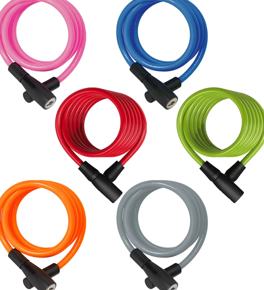 Abus Cykellåse|Cykellåse|Spirallås - 3506K - 120 cm - Assorteret