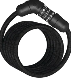 Abus Cykellåse|Cykellåse>Spirallås Star 4508C - 150 cm - Sort