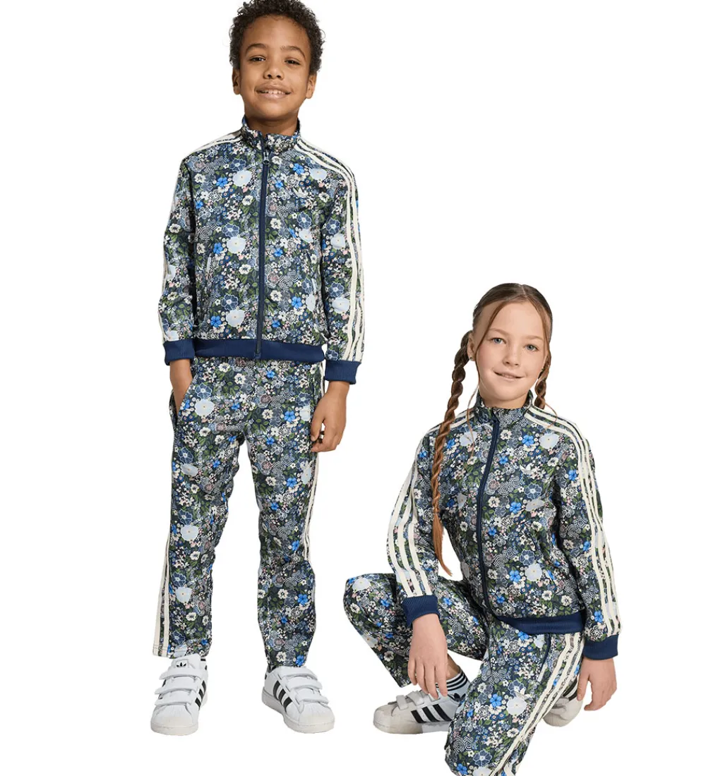 adidas Originals Træningssæt|Træning Og Gymnastik|adidas Orginals Træningssæt - Firebird - Night Indigo/Multifarve