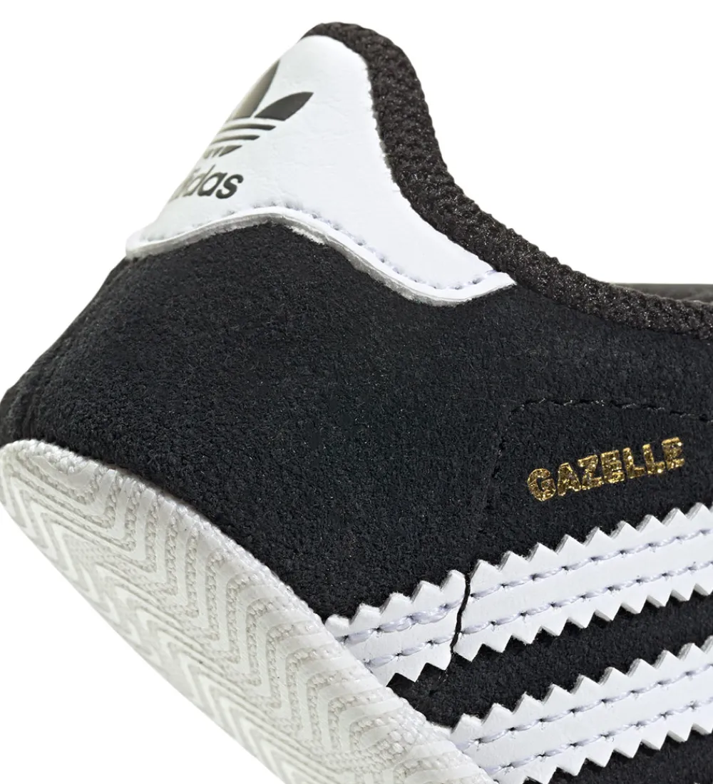 adidas Originals Begyndersko>Begyndersko - Gazelle Crib - Cblack/Ftwwht/Ftww