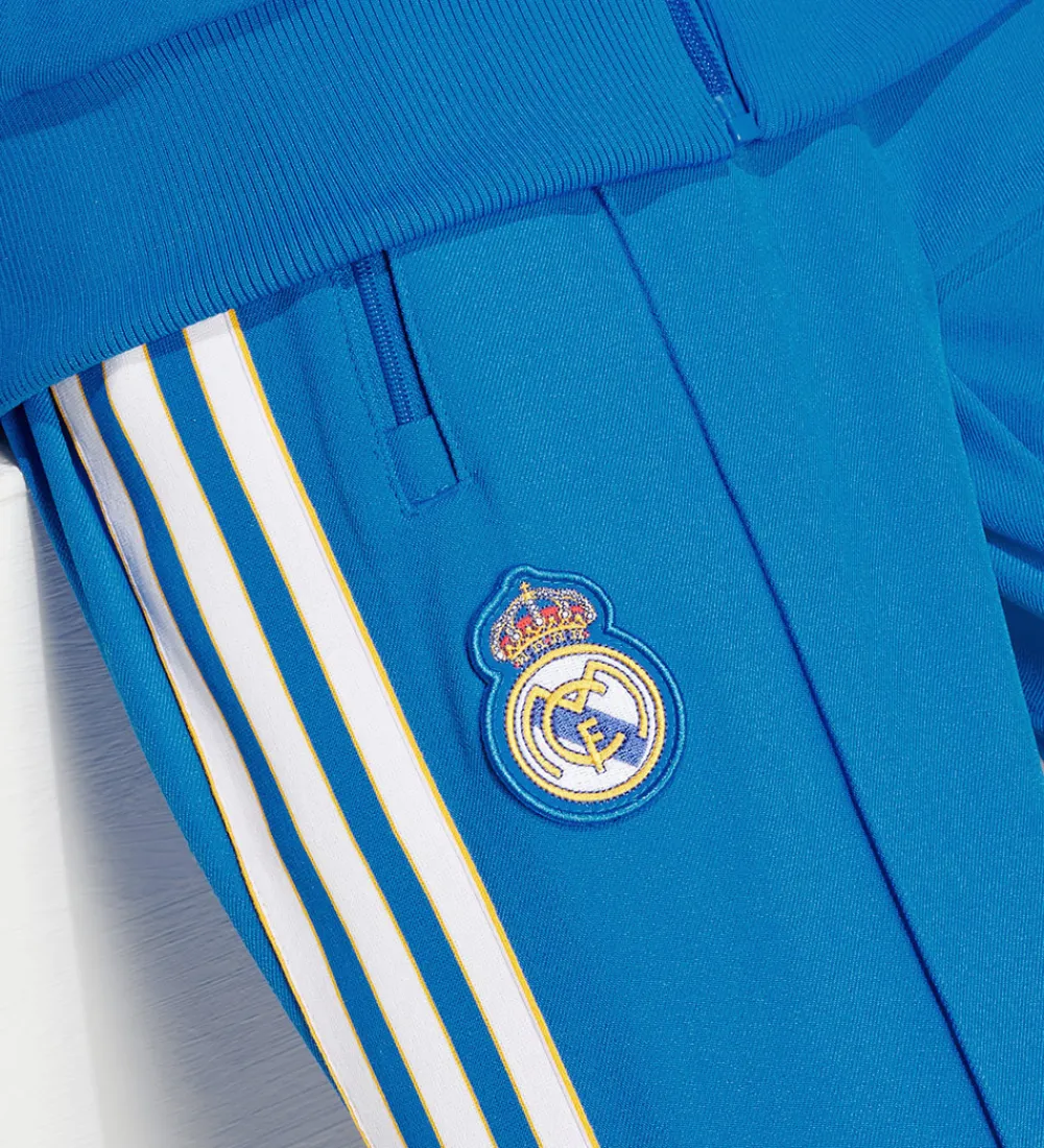 adidas Originals Fodbold|Bukser - Real Madrid - Blue Bird/Hvid