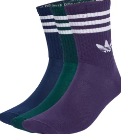 Børn adidas Originals Strømper>Strømper - 3-pak - 3S Crew - Nindig/Aurivy/Aurp