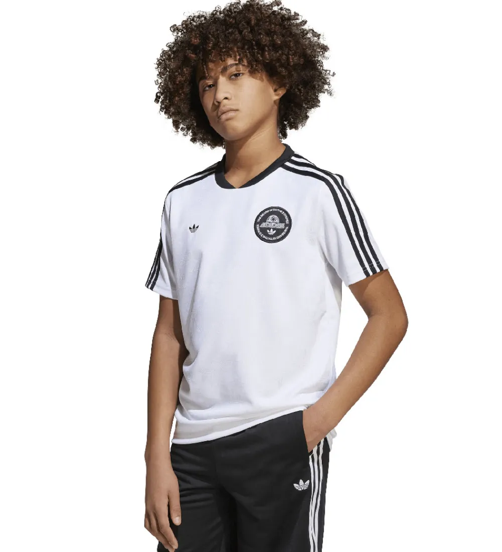 adidas Originals T-Shirts Og Toppe|Træning Og Gymnastik>T-Shirt - Hvid m. Sort