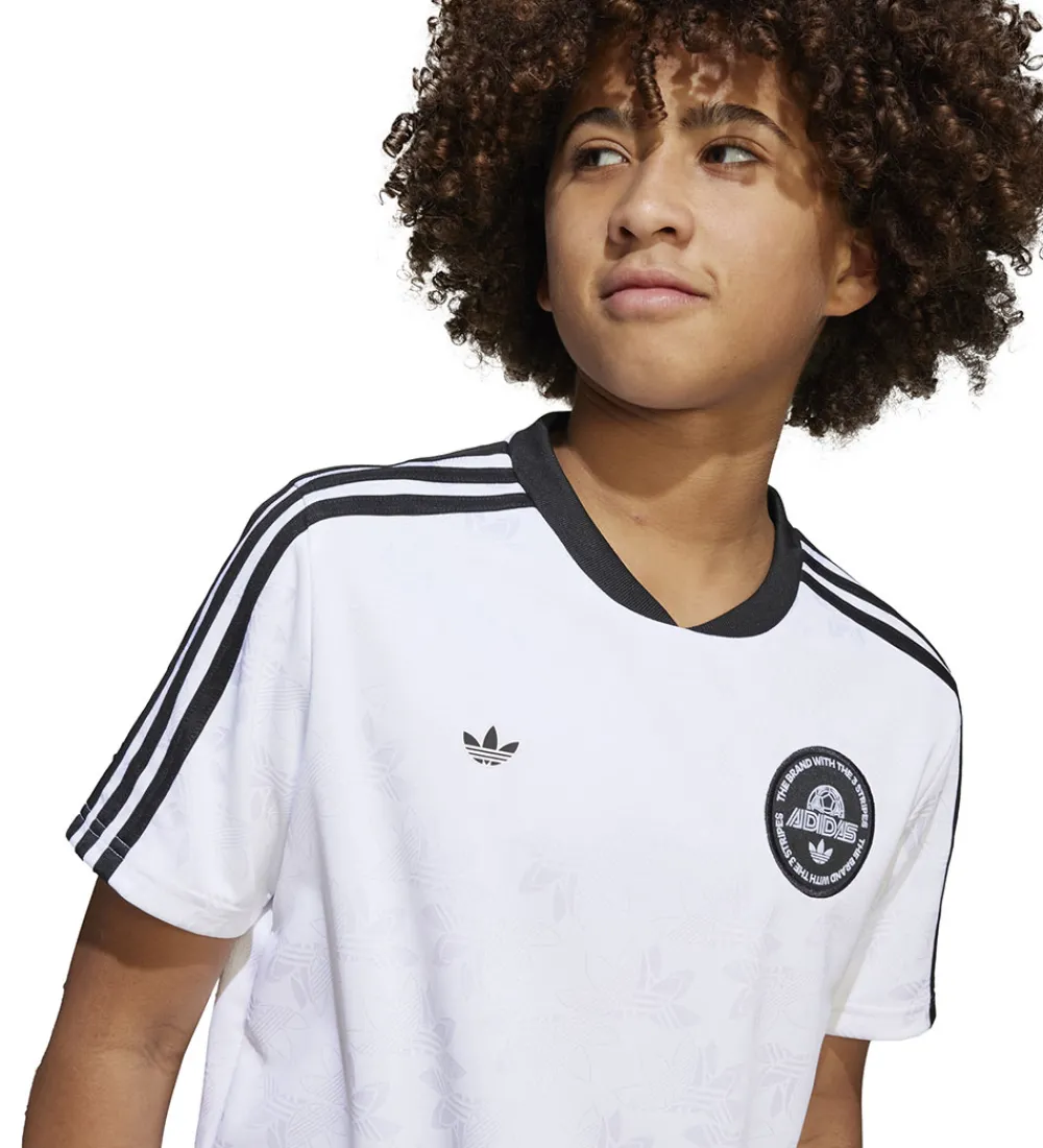 adidas Originals T-Shirts Og Toppe|Træning Og Gymnastik>T-Shirt - Hvid m. Sort