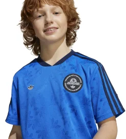 adidas Originals T-Shirts Og Toppe|Træning Og Gymnastik|T-shirt - Blå m. Logoer