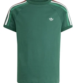 Børn adidas Originals Pigetøj|Drengetøj>T-shirt - 3S - Drkgrn/White