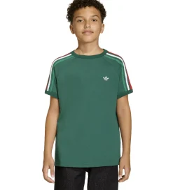 Børn adidas Originals Pigetøj|Drengetøj>T-shirt - 3S - Drkgrn/White