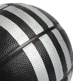 adidas Performance Bolde></noscript>Basketbold - Str. 3 - Mini - Sort/Sølv